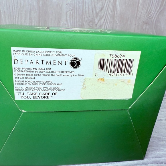 Department 56 Disney Winnie the Pooh snow babies I'Ll Take Care Of You eeyore - Picture 4 of 14